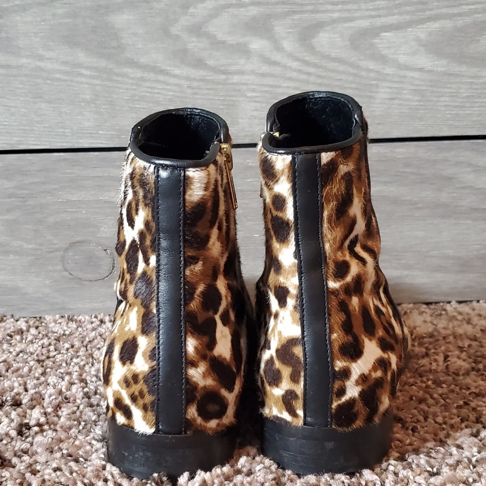 J.Crew Collection Sienna Leopard Calf Hair Boots - Picture 6 of 8
